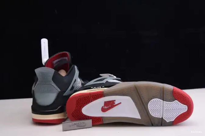 Cheap MAX Bred x White Off Jordan 4 CV9388-001 Retro Air 0523